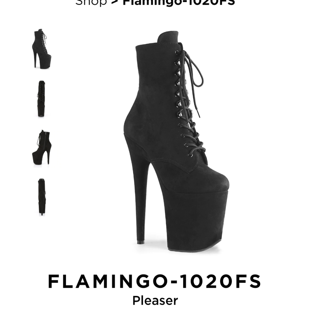 Pleaser suede boots